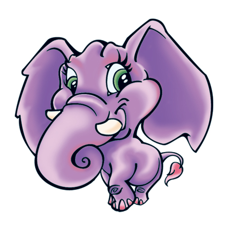Purple elephant 2